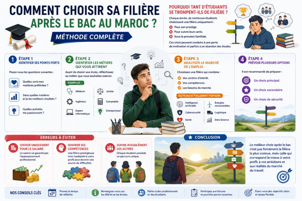 Comment Choisir sa Filière Après le Bac au Maroc ? Méthode Complète