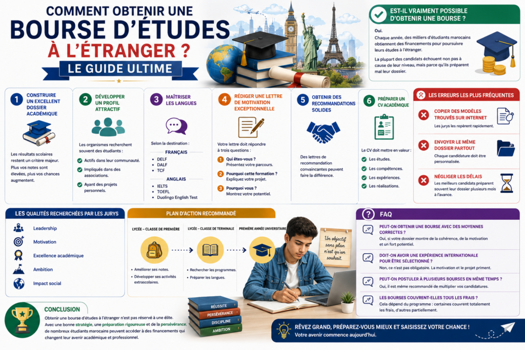 Comment Obtenir une Bourse d&rsquo;Études à l&rsquo;Étranger ? Le Guide Ultime