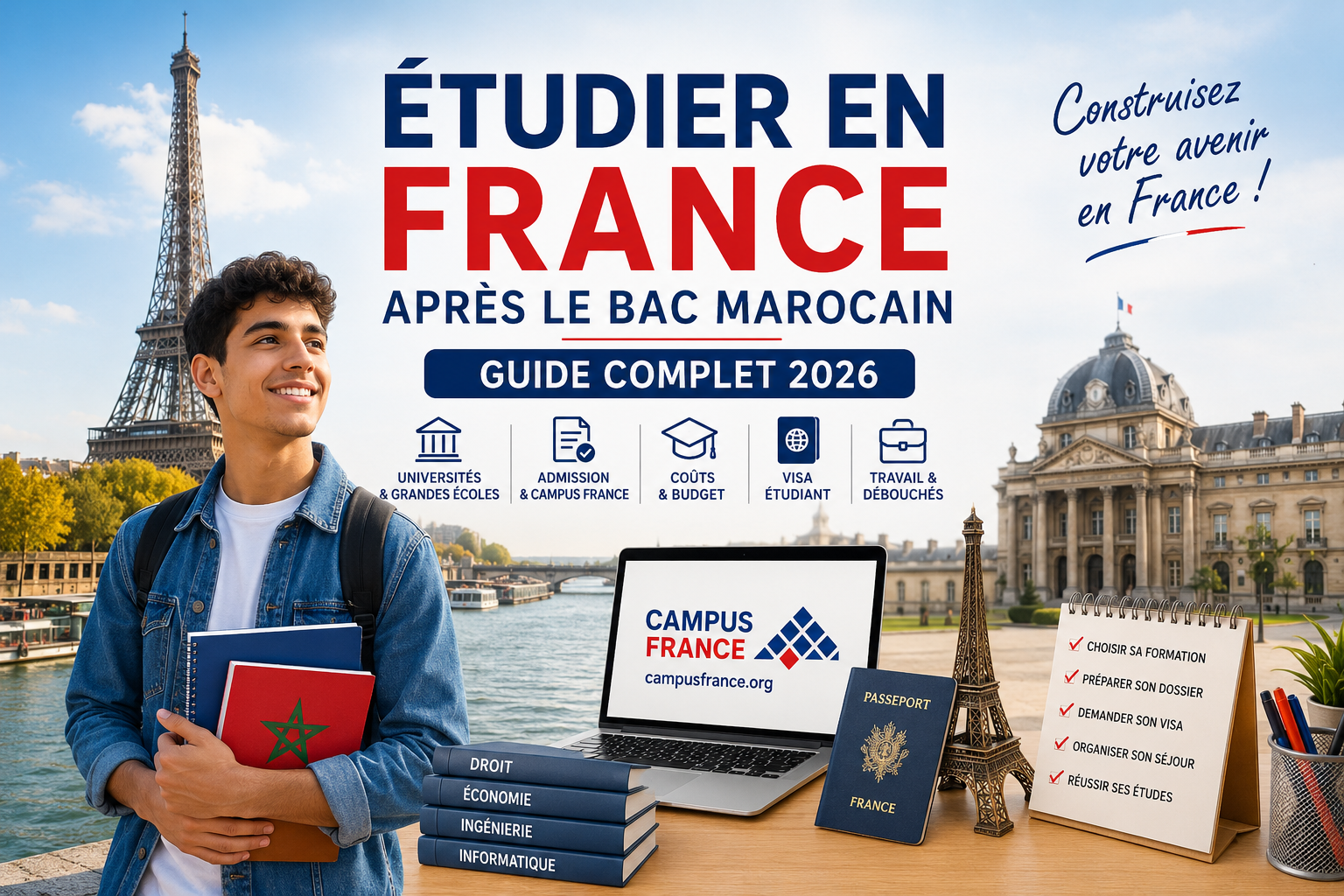Étudier en France après le Bac Marocain en 2026 : Guide Complet