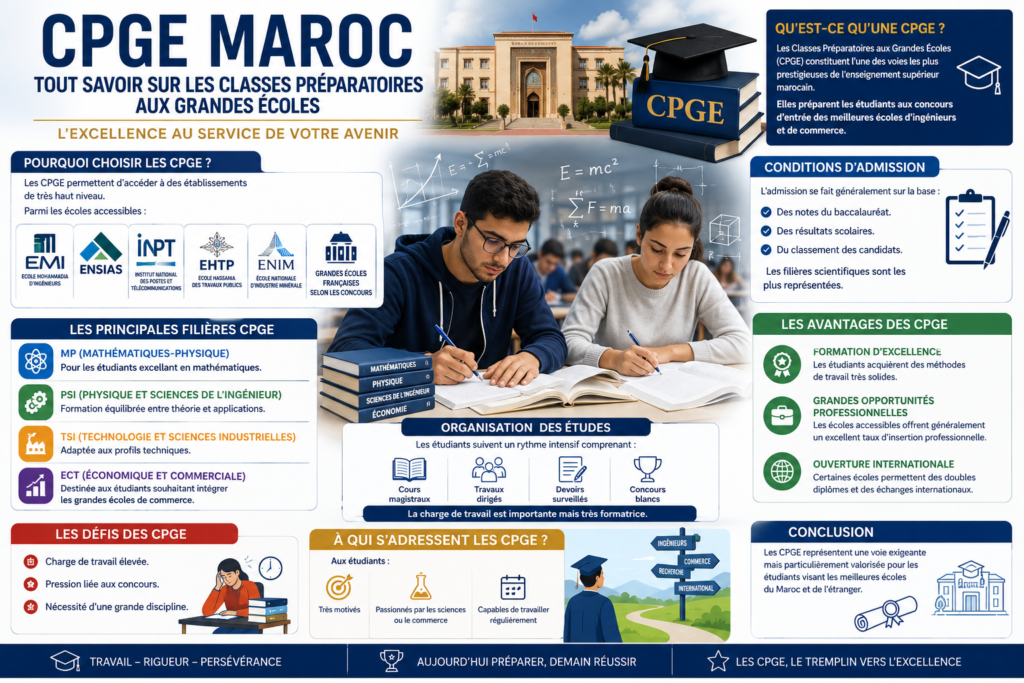 CPGE Maroc : Tout Savoir sur les Classes Préparatoires aux Grandes Écoles