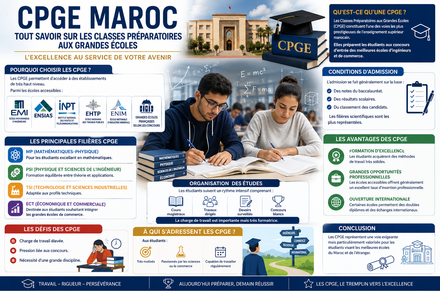CPGE Maroc : Tout Savoir sur les Classes Préparatoires aux Grandes Écoles